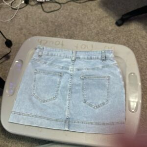 PacSun Light Blue Denim Mini Skirt